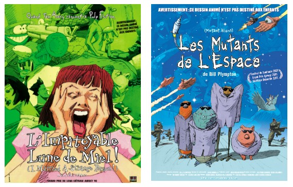 Affiche de l'article : L'impitoyable lune de miel ! & Les mutants de l'espace : l'animation PEGI-16 à la Plympton